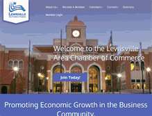 Tablet Screenshot of lewisvillechamber.org